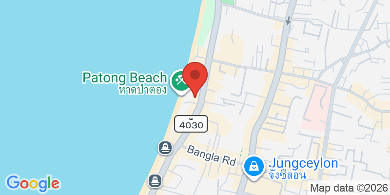 パトンビーチの地図